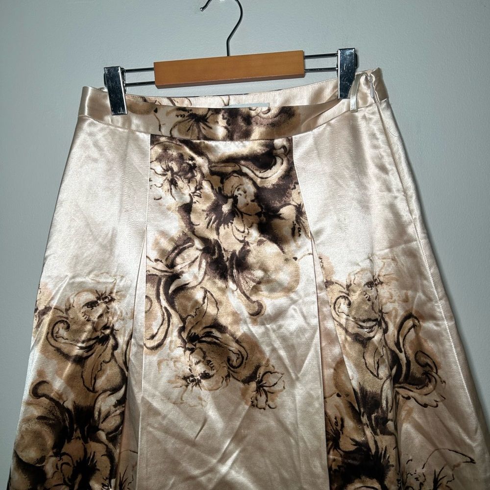 Banana republic silk blend printed skirt 4 - Picture 2 of 9